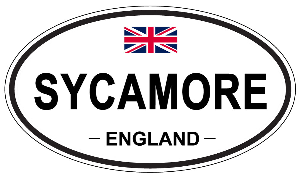 SYCAMORE, England - Oval Magnet