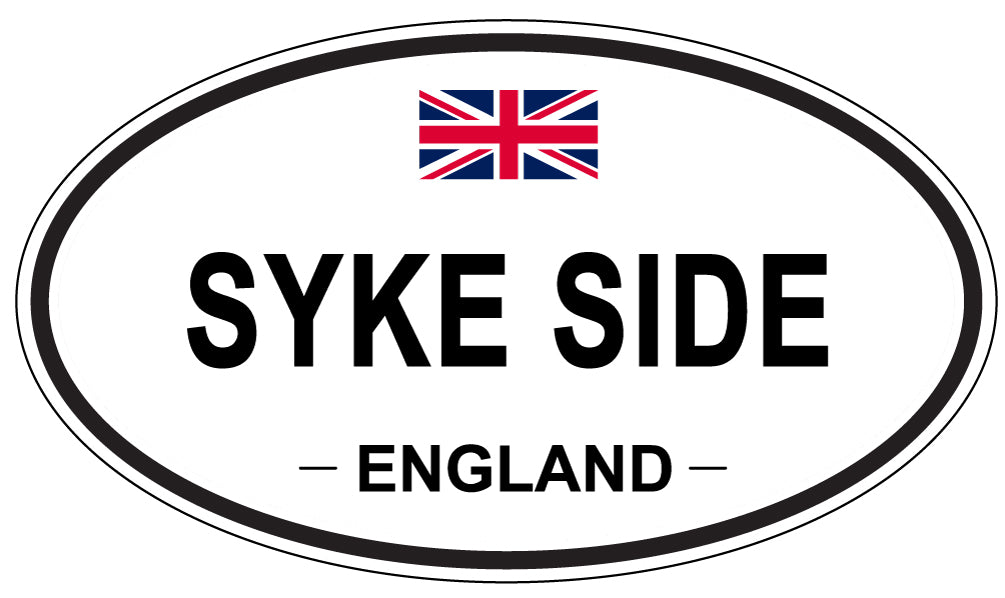 SYKE SIDE, England - Oval Magnet