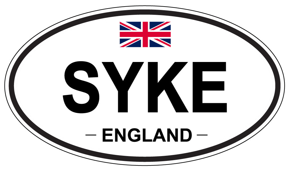 SYKE, England - Oval Magnet