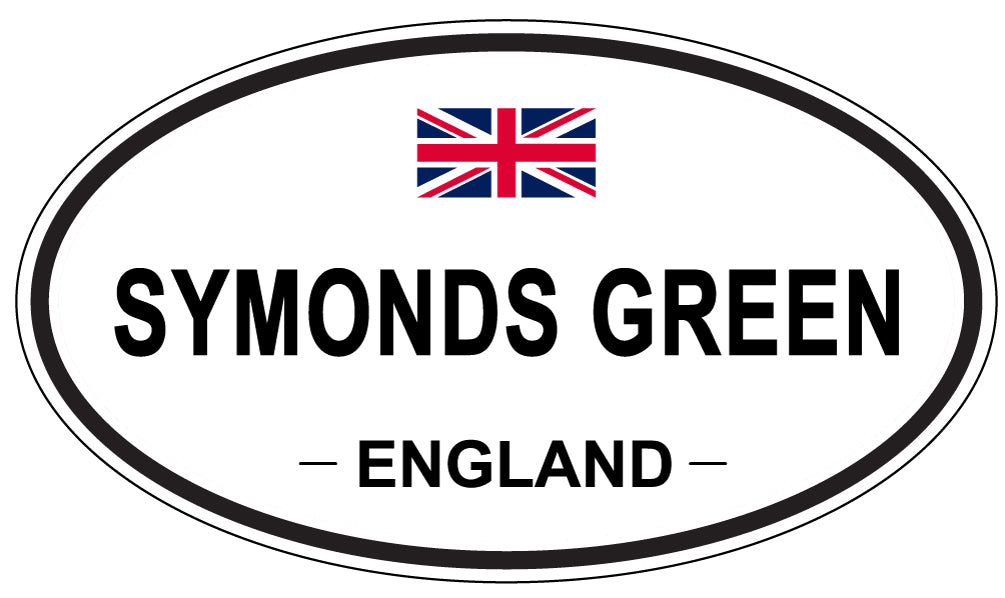 SYMONDS GREEN, ENGLAND - Oval Sticker