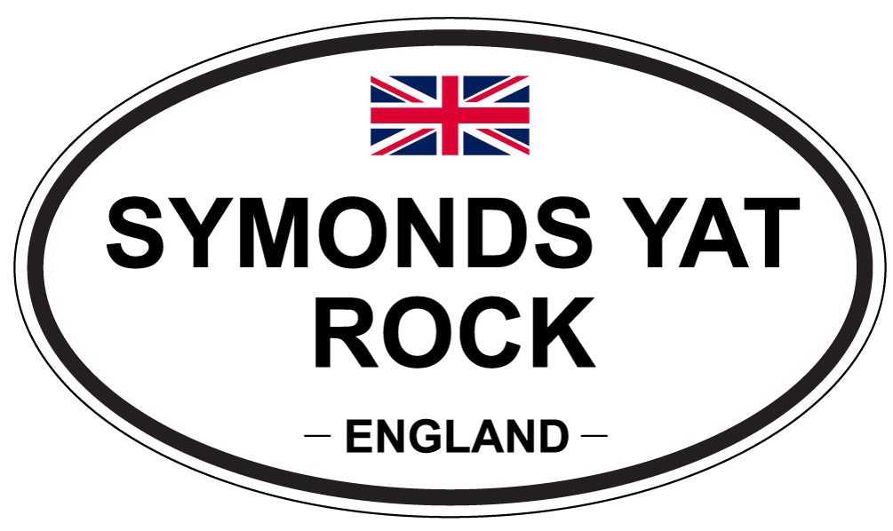 SYMONDS YAT ROCK, ENGLAND - Oval Sticker