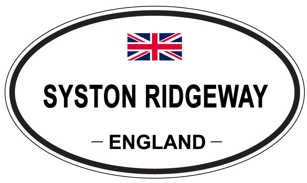 SYSTON RIDGEWAY, ENGLAND - Oval Sticker