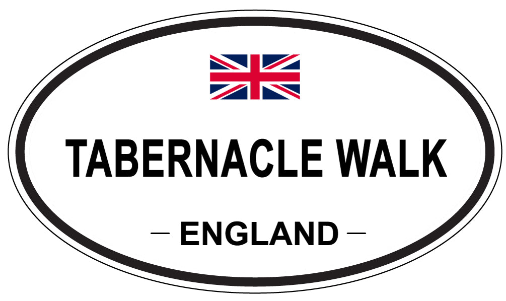 TABERNACLE WALK, England - Oval Magnet