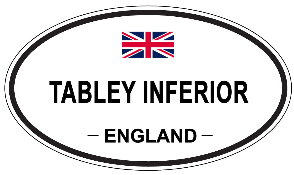 TABLEY INFERIOR, England - Oval Magnet