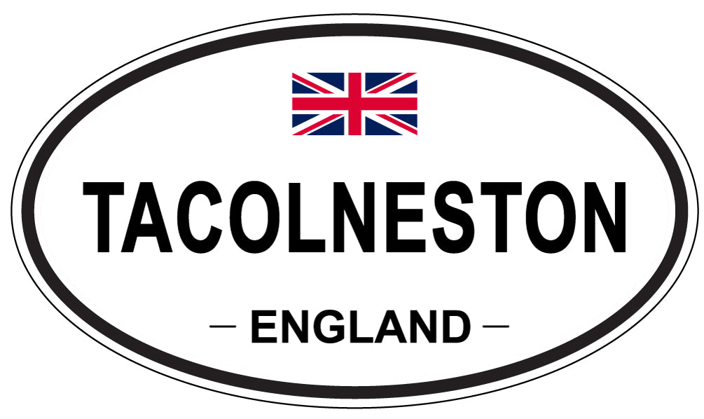 TACOLNESTON, England - Oval Magnet