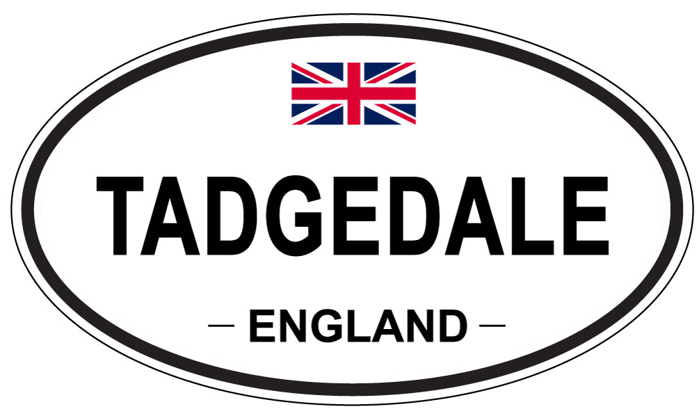 TADGEDALE, ENGLAND - Oval Sticker