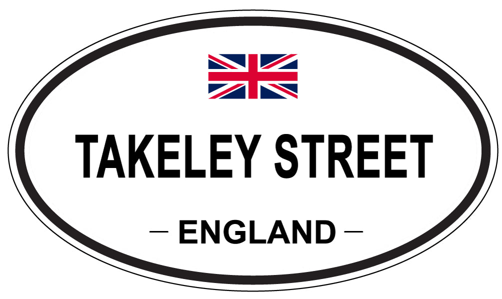 TAKELEY STREET, ENGLAND - Oval Sticker