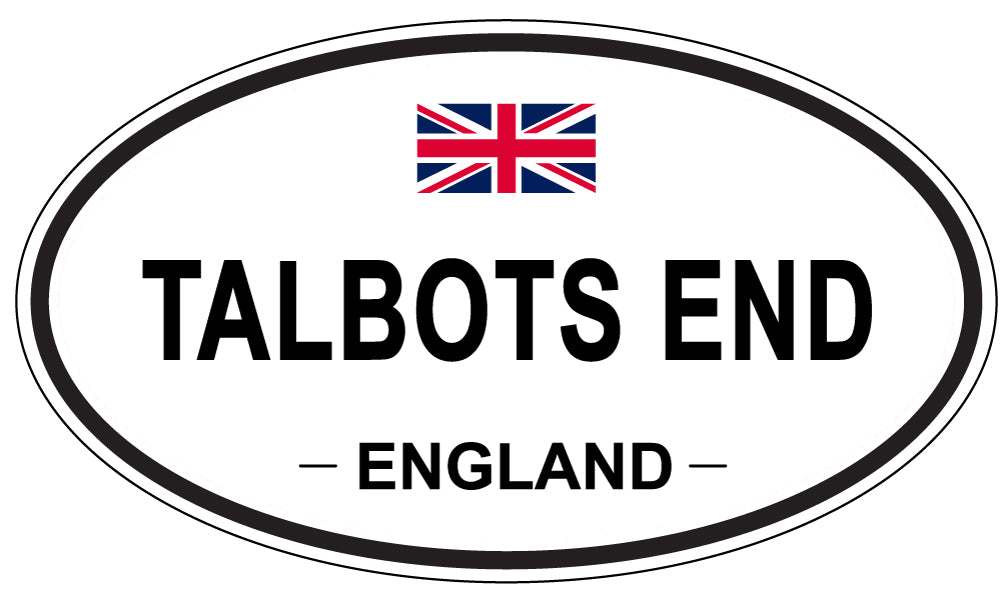 TALBOTS END, England - Oval Magnet