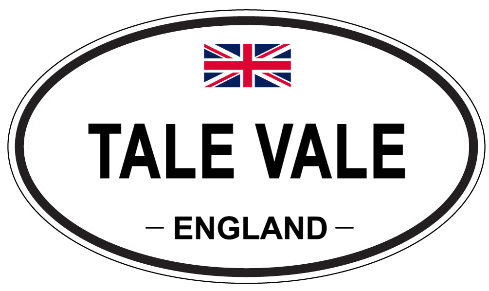 TALE VALE, England - Oval Magnet