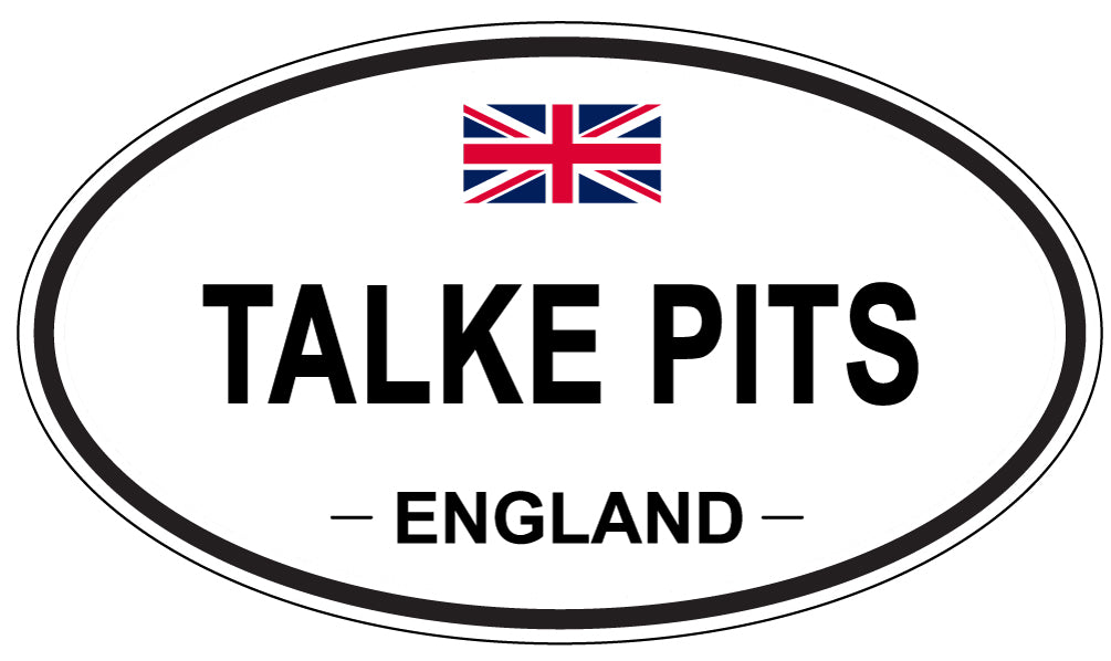 TALKE PITS, England - Oval Magnet