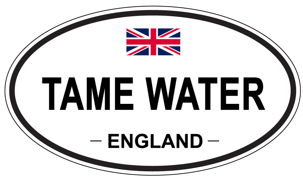 TAME WATER, England - Oval Magnet