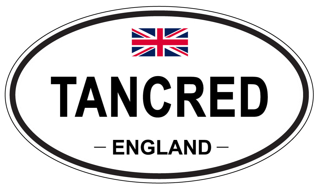 TANCRED, England - Oval Magnet