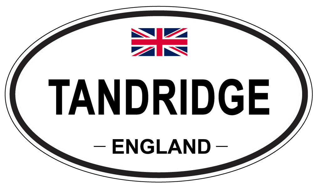 TANDRIDGE, ENGLAND - Oval Sticker