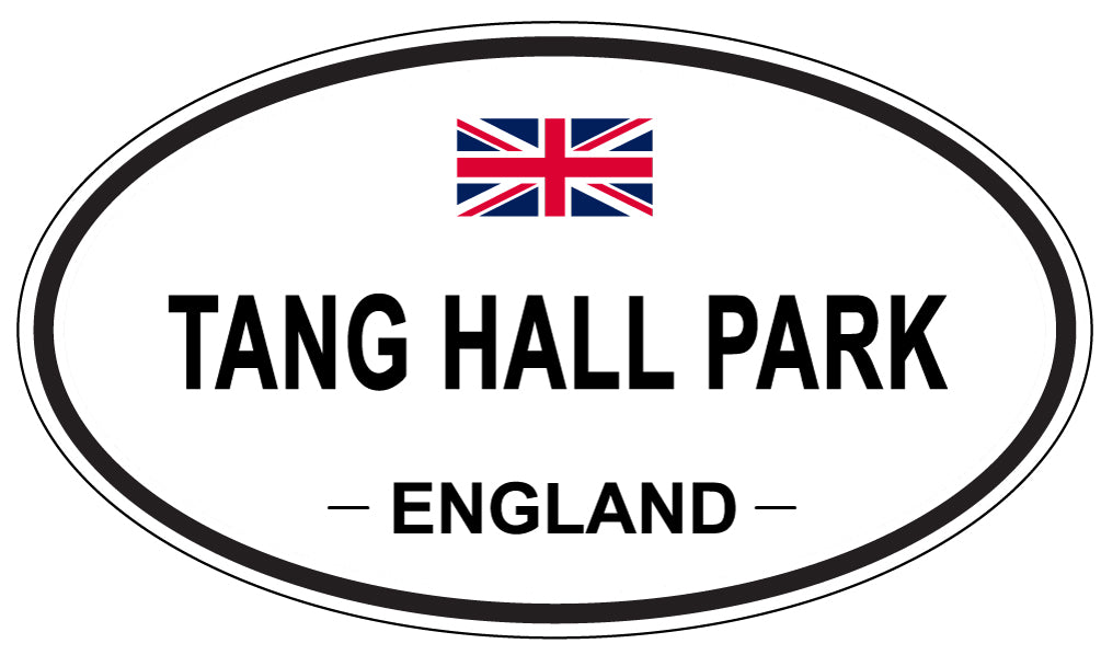 TANG HALL PARK, ENGLAND - Oval Sticker