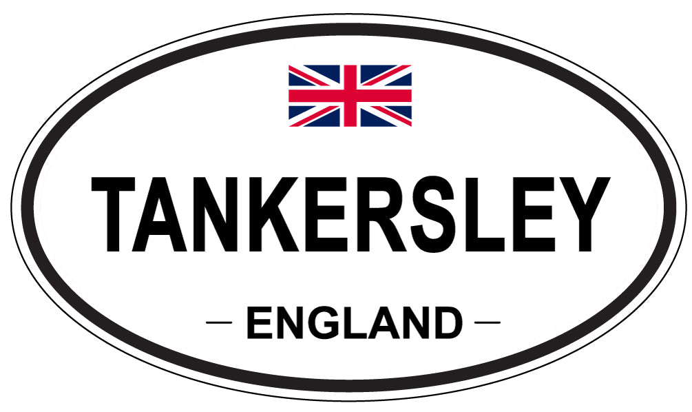 TANKERSLEY, England - Oval Magnet