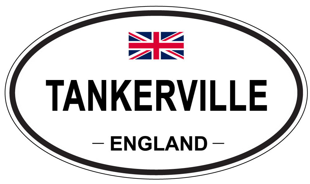 TANKERVILLE, England - Oval Magnet