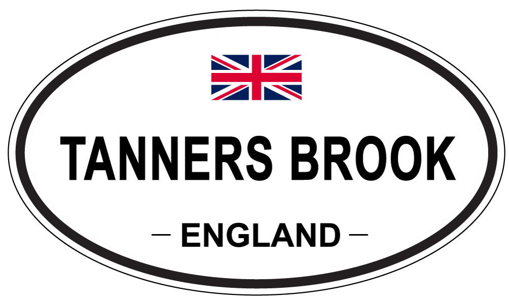 TANNERS BROOK, ENGLAND - Oval Sticker