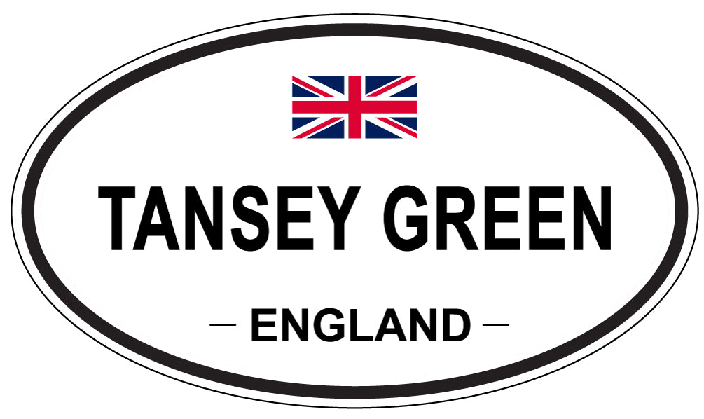 TANSEY GREEN, ENGLAND - Oval Sticker