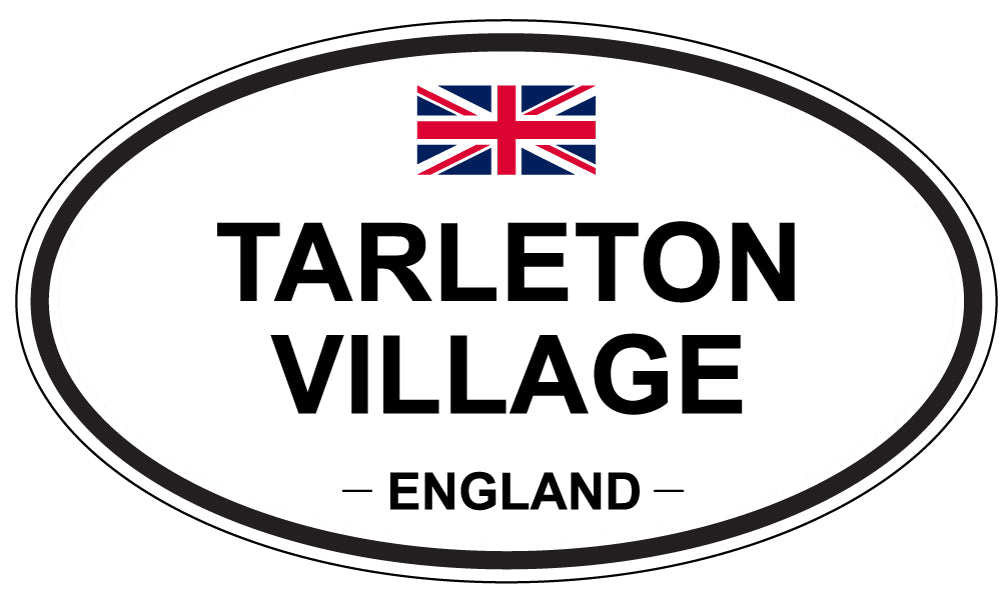TARLETON VILLAGE, England - Oval Magnet