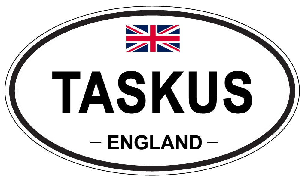 TASKUS, England - Oval Magnet