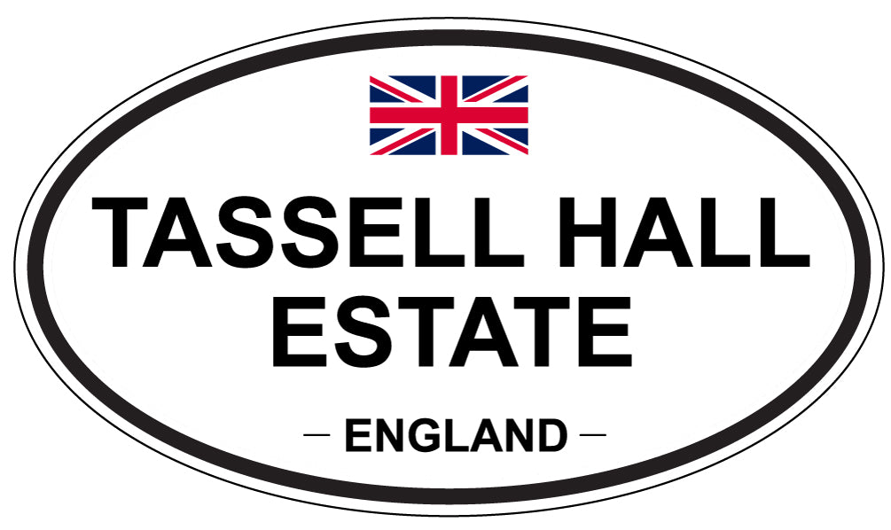 TASSELL HALL ESTATE, England - Oval Magnet