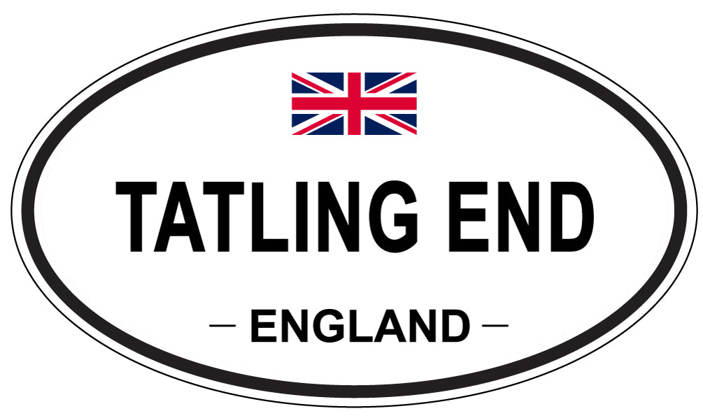 TATLING END, ENGLAND - Oval Sticker
