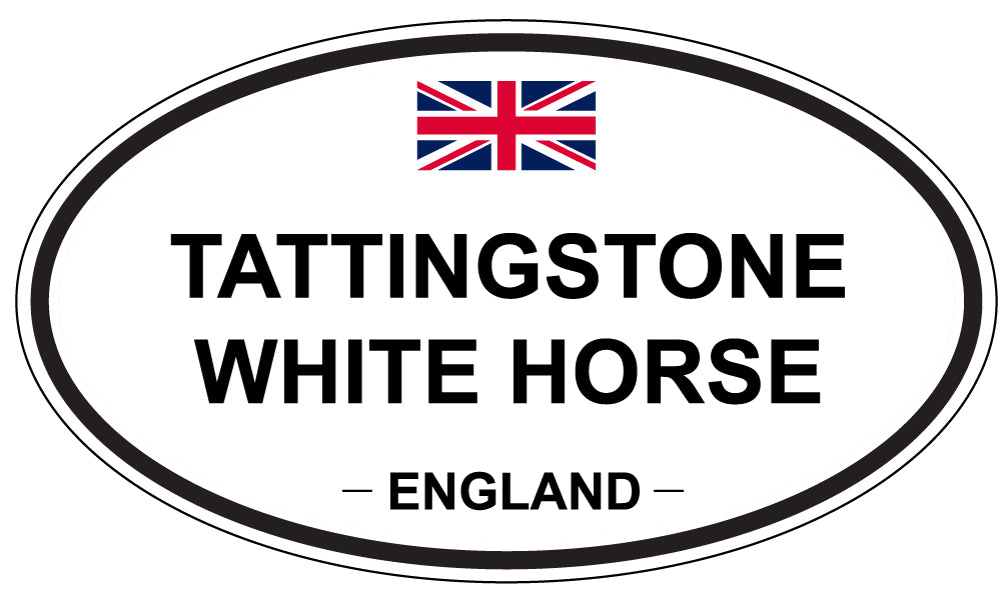 TATTINGSTONE WHITE HORSE, England - Oval Magnet