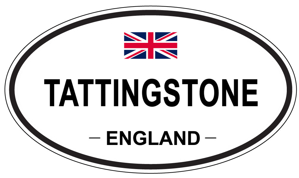 TATTINGSTONE, ENGLAND - Oval Sticker