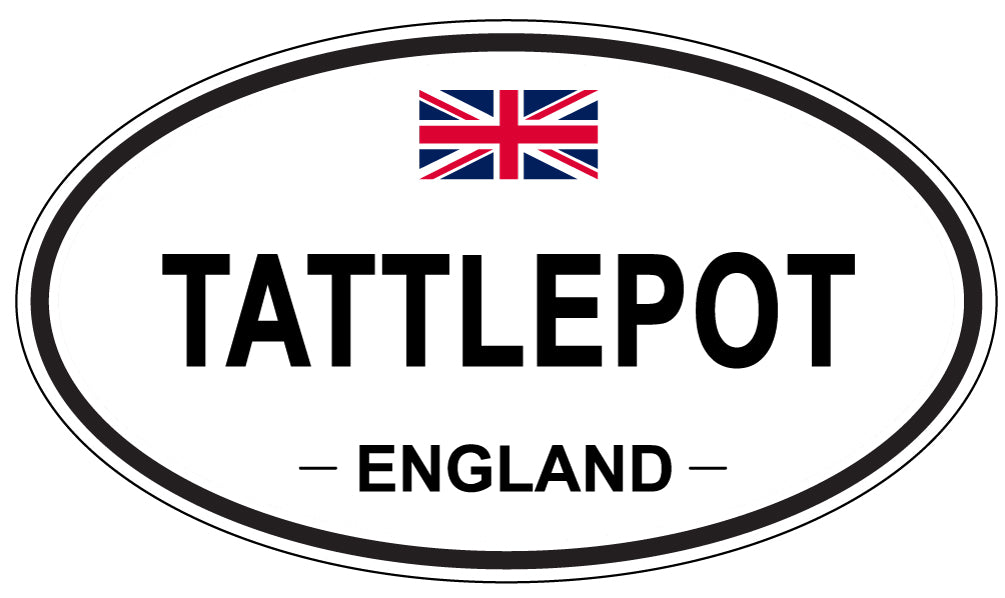 TATTLEPOT, England - Oval Magnet
