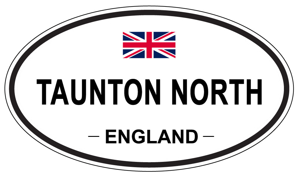 TAUNTON NORTH, ENGLAND - Oval Sticker