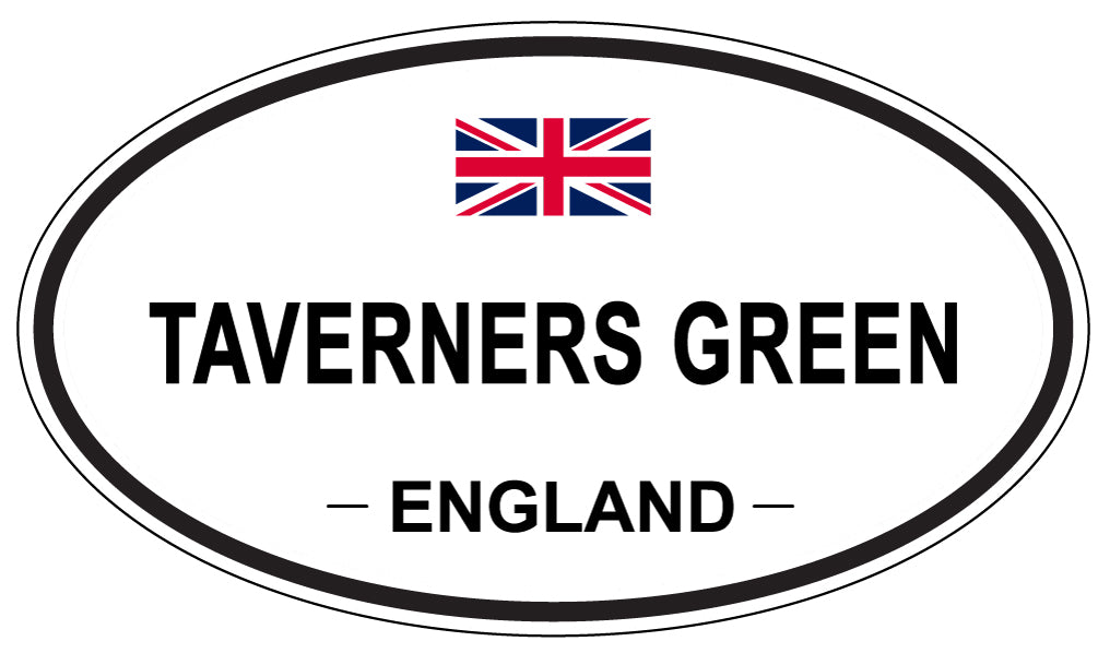 TAVERNERS GREEN, ENGLAND - Oval Sticker