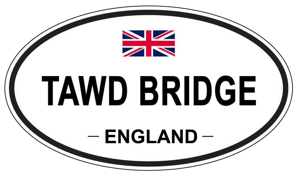 TAWD BRIDGE, England - Oval Magnet