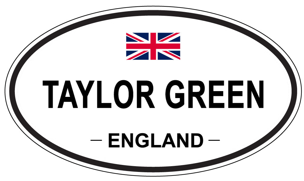 TAYLOR GREEN, ENGLAND - Oval Sticker