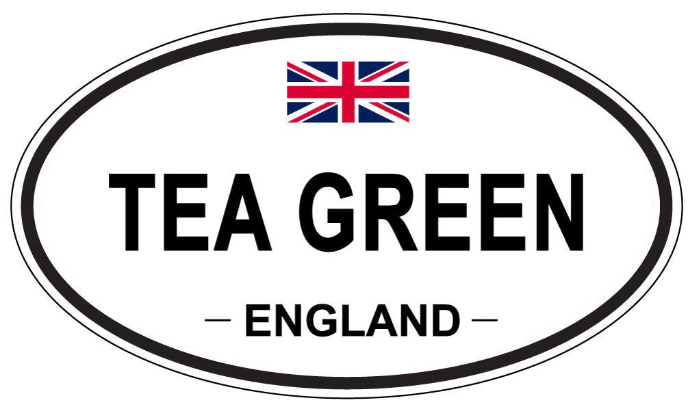 TEA GREEN, England - Oval Magnet