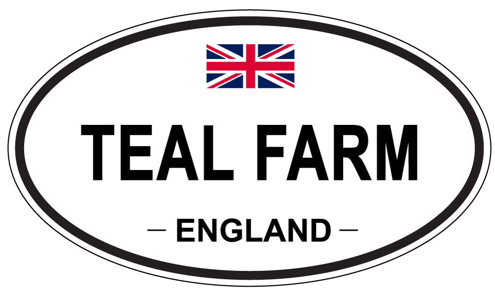 TEAL FARM, England - Oval Magnet