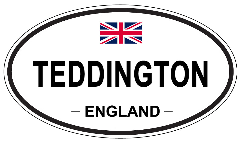 TEDDINGTON, ENGLAND - Oval Sticker
