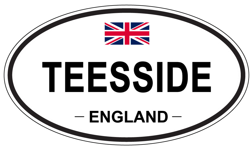 TEESSIDE, ENGLAND - Oval Sticker