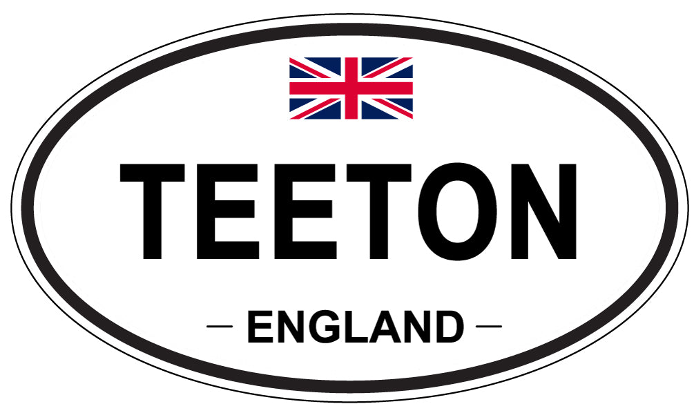 TEETON, England - Oval Magnet