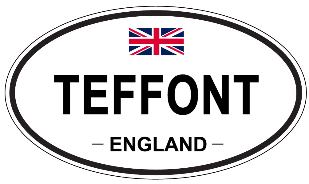TEFFONT, England - Oval Magnet