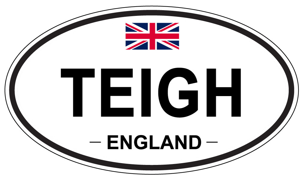 TEIGH, England - Oval Magnet