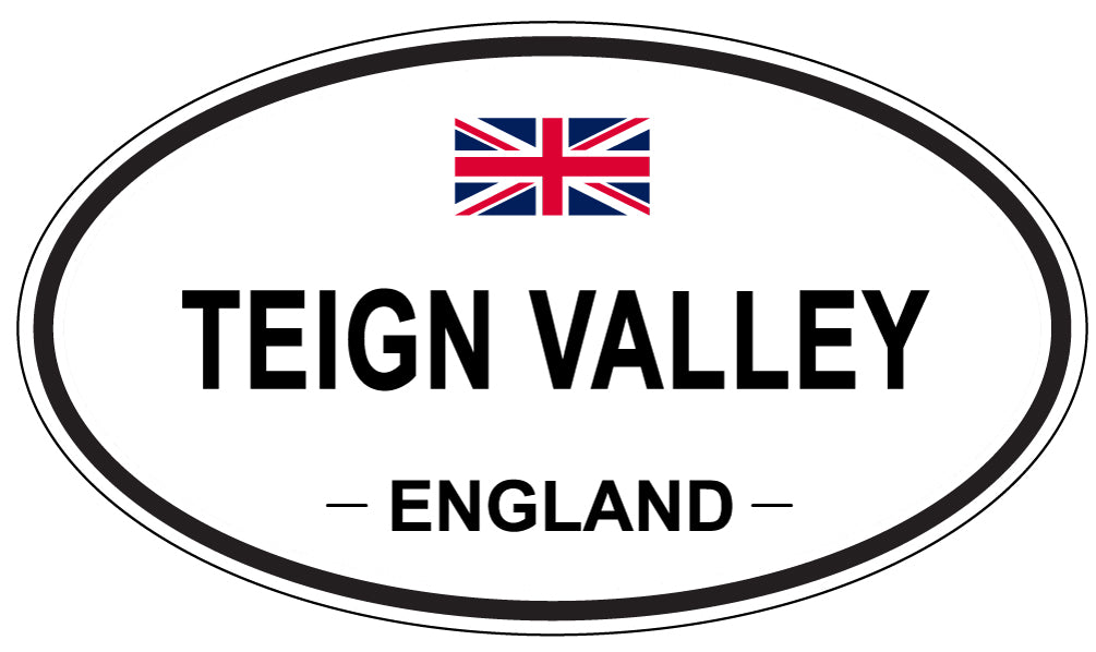 TEIGN VALLEY, England - Oval Magnet