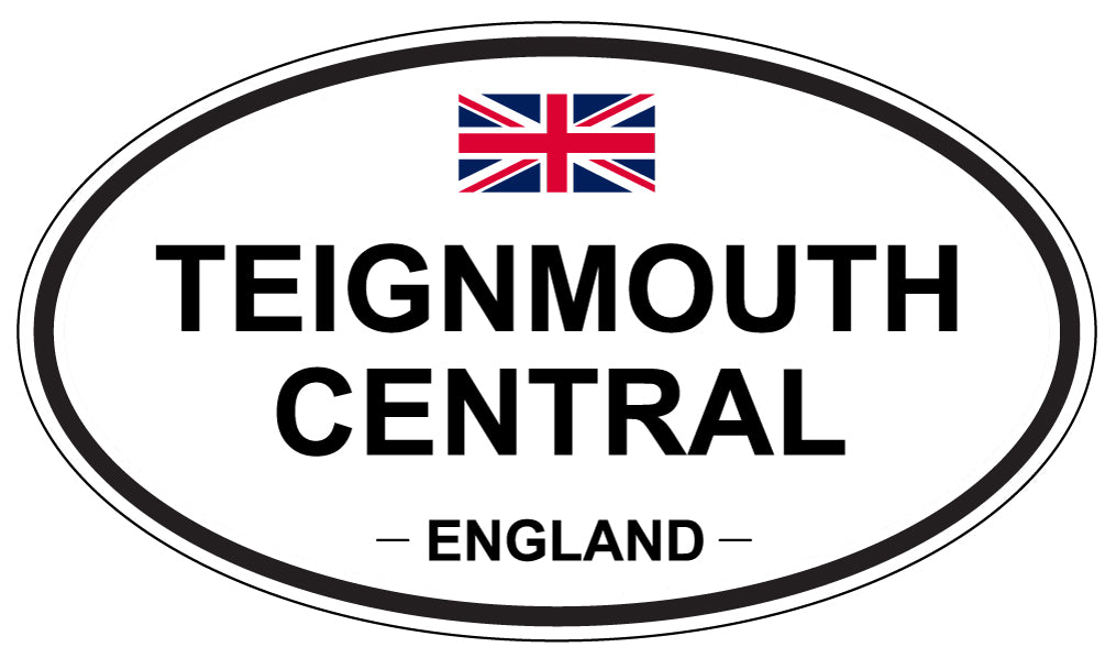 TEIGNMOUTH CENTRAL, England - Oval Magnet