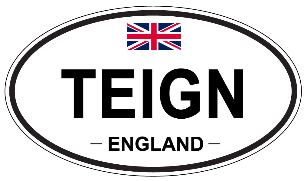TEIGN, England - Oval Magnet