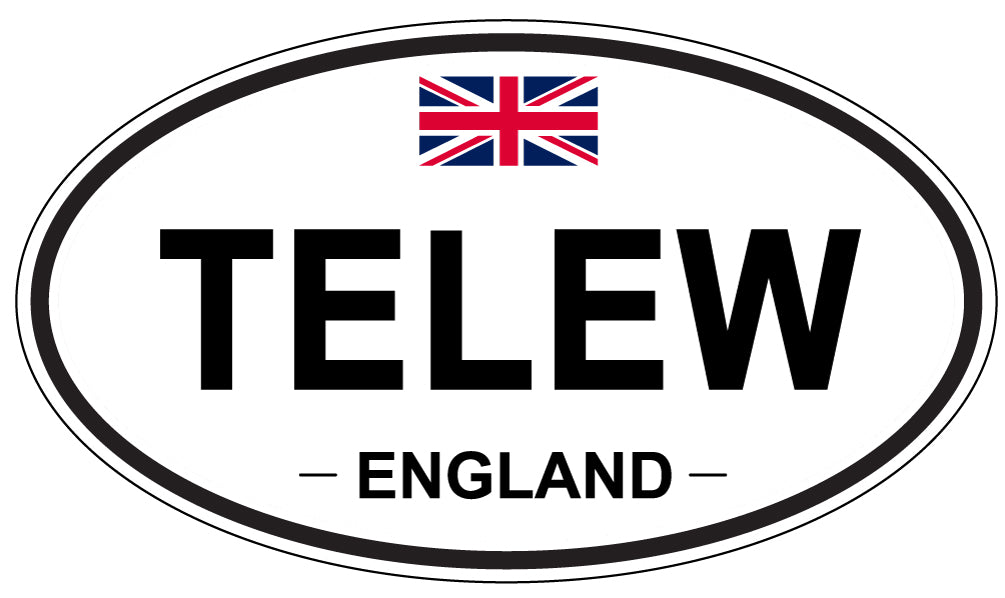 TELEW, England - Oval Magnet