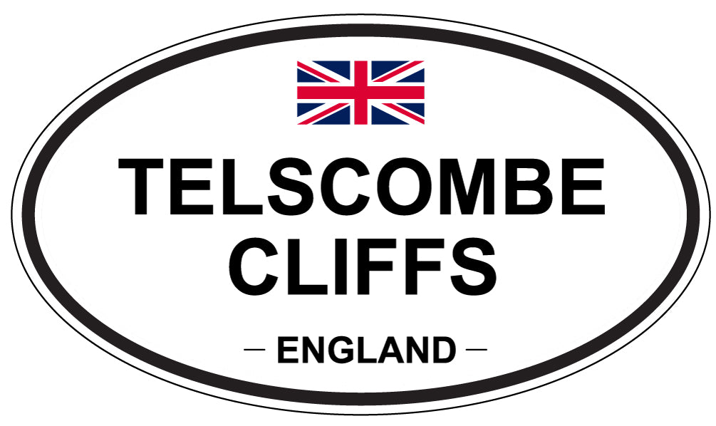 TELSCOMBE CLIFFS, England - Oval Magnet
