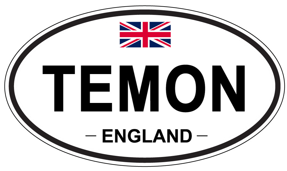TEMON, England - Oval Magnet