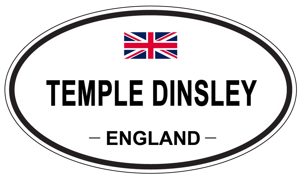 TEMPLE DINSLEY, England - Oval Magnet