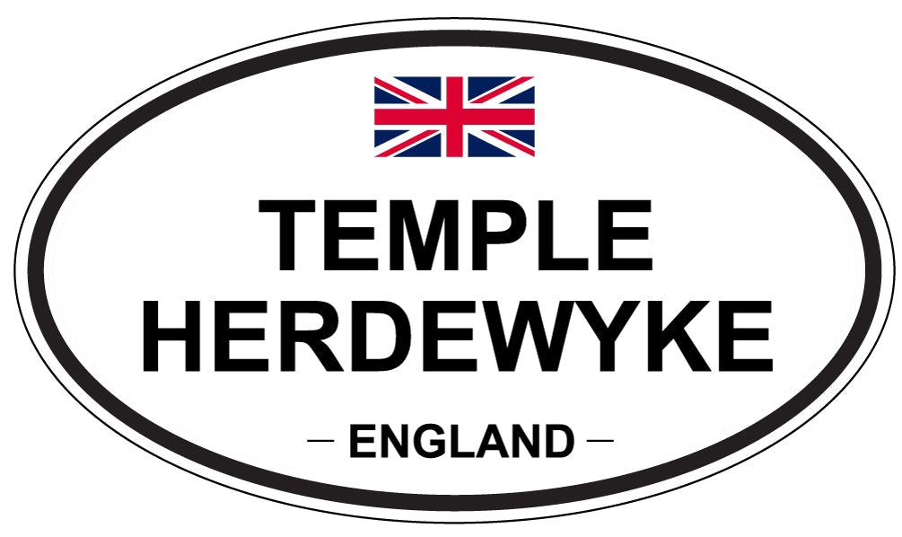 TEMPLE HERDEWYKE, England - Oval Magnet