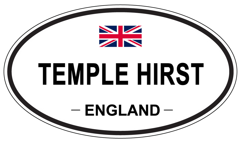 TEMPLE HIRST, England - Oval Magnet