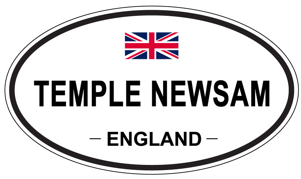 TEMPLE NEWSAM, ENGLAND - Oval Sticker